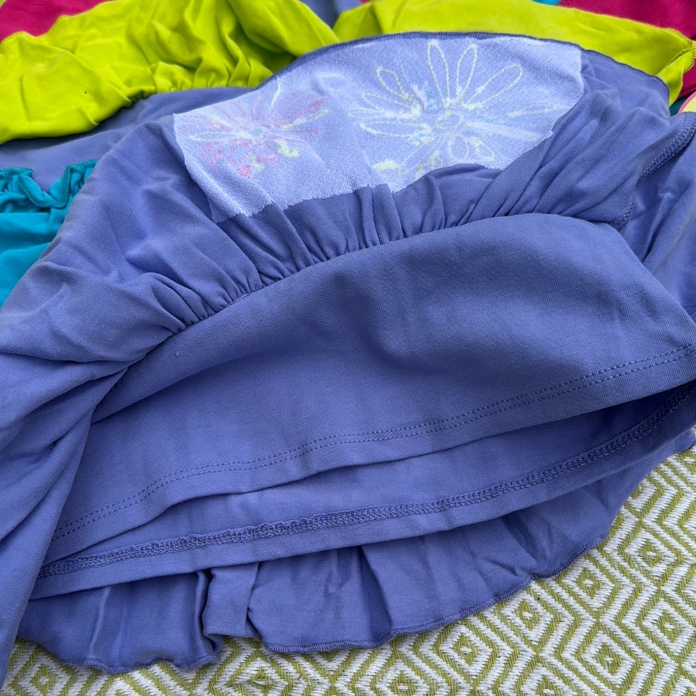 Limeapple Colorful Tiered Dress with Leggings - Picture 3 of 4